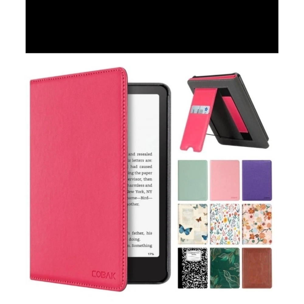 CoBak Wireless Charge Stand Case 7" Kindle Paperwhite 12th Gen 2024 & Colorsoft